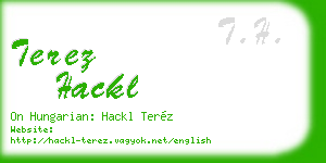 terez hackl business card