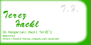 terez hackl business card